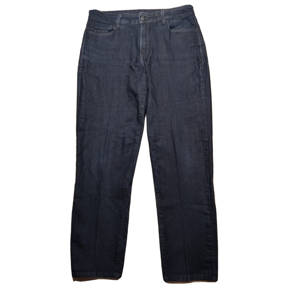 NYDJ LIFT TUCK TECH Women 14 Blue Stretch Denim Ankle Jeans Made In USA‎